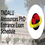 TNDALU Announces PhD Entrance Exam Schedule